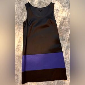 Theory dress. Brand new worn once! Black w/ blue color block.
